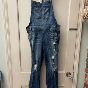Torrid Size 12 Distressed Overalls